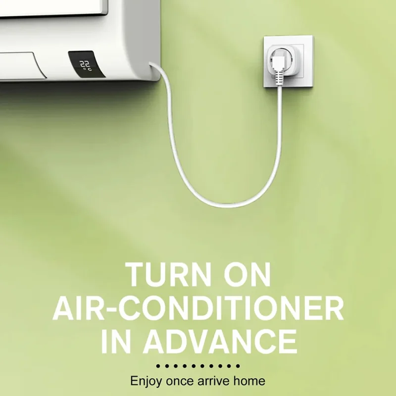 LDNIO SEW1080 Tomada Inteligente WiFi Branca com Controlo Remoto, Temporizador Programável, Medidor de Energia, Carregador de Parede para Casa e Escritório - Tomada EU
