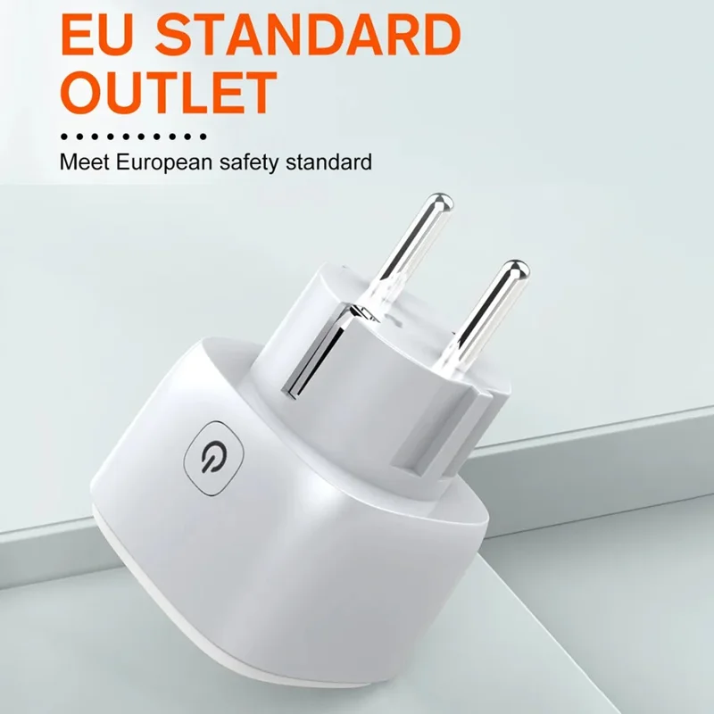 LDNIO SEW1080 Tomada Inteligente WiFi Branca com Controlo Remoto, Temporizador Programável, Medidor de Energia, Carregador de Parede para Casa e Escritório - Tomada EU