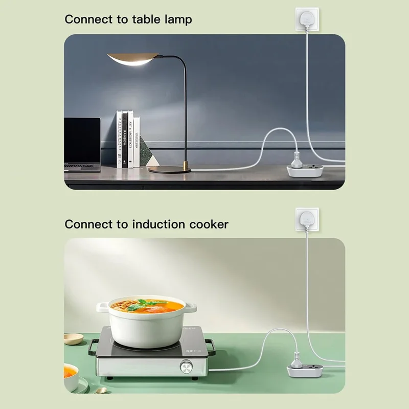 Barre d'alimentation LDNIO SC2018 avec rallonge de 5 m 2 prises CA universelles 2500 W Station de charge rapide Douille d'alimentation pour maison et bureau - Noir / Prise UE