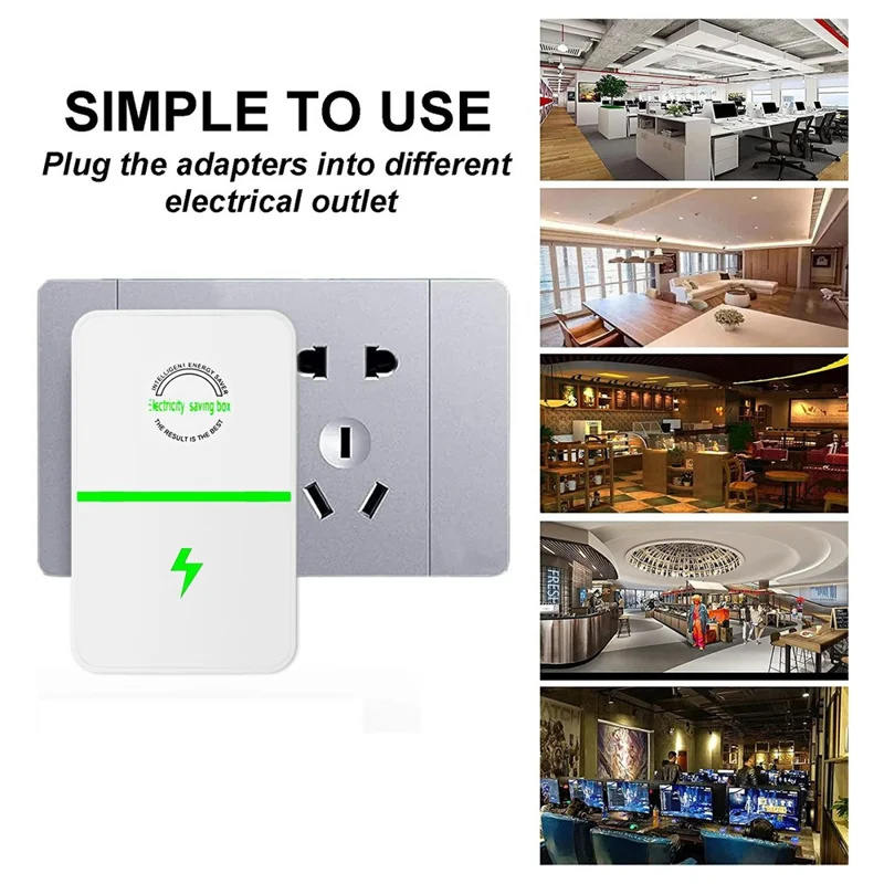 Intelligent Energy Saver 90-250V Power Electricity Saving Box for Home Office - 009 / EU Plug