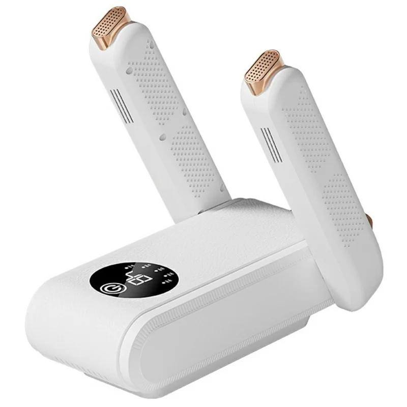 HX-1 Foldable Shoe Dryer 160W 48 Degrees Celsius Constant Temperature Dehumidifier Deodorizer with Timer, EU Plug - White