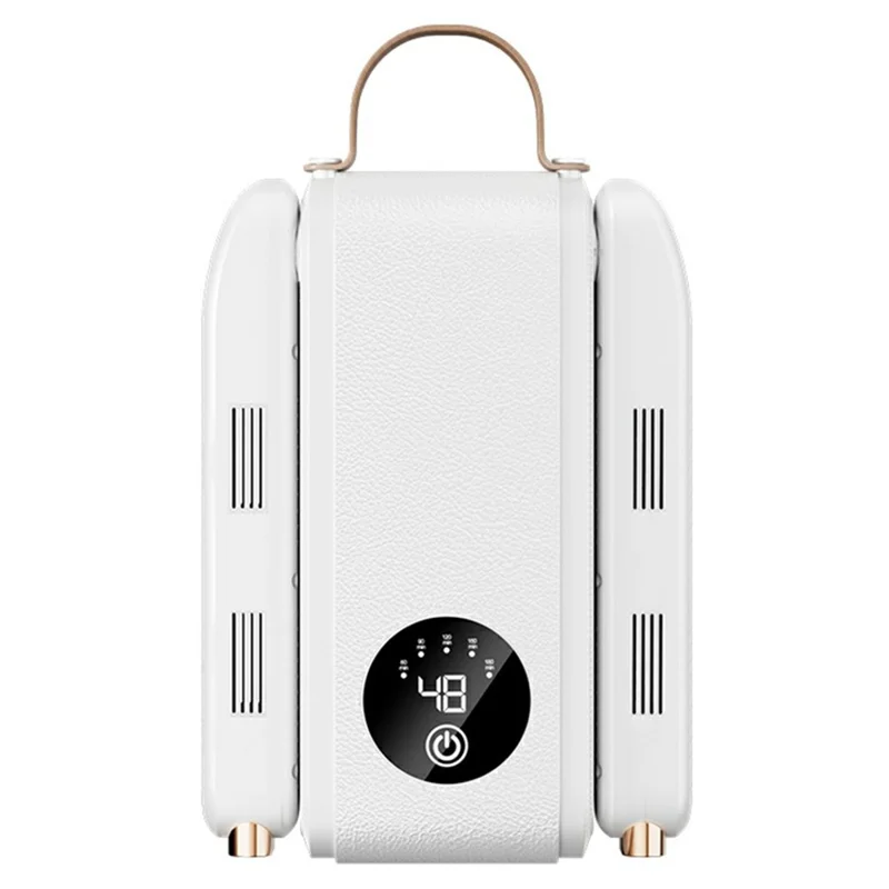 HX-1 Foldable Shoe Dryer 160W 48 Degrees Celsius Constant Temperature Dehumidifier Deodorizer with Timer, EU Plug - White