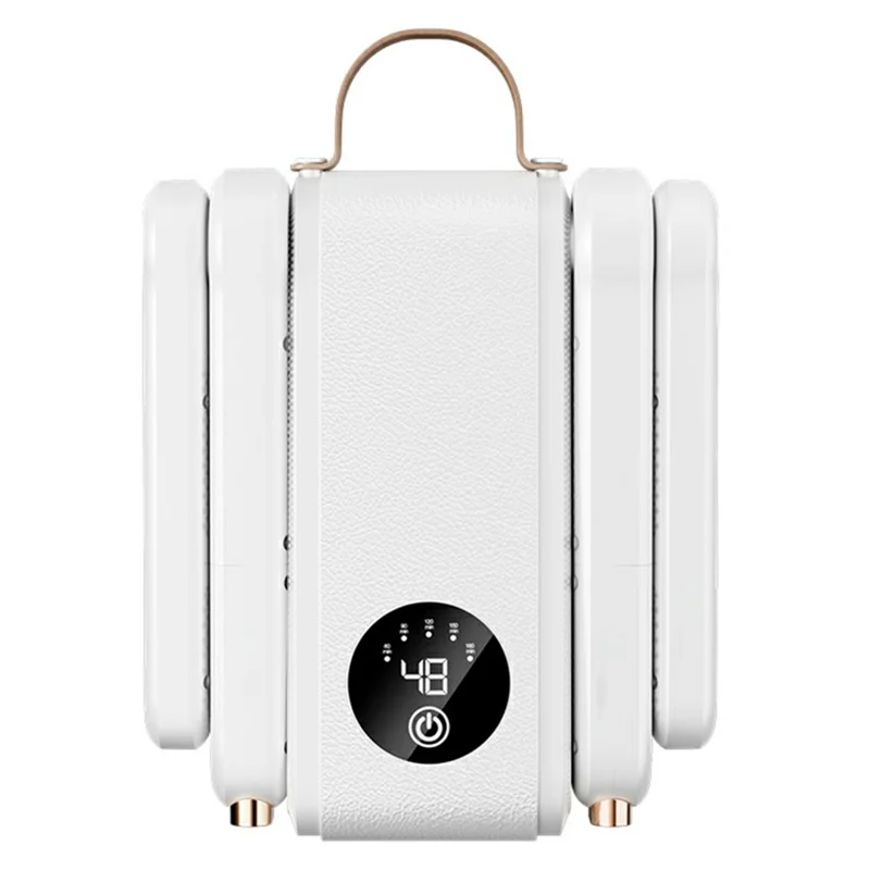 HX-2 Foldable 4-Rod Shoe Dryer 180W 48 Degrees Celsius Constant Temperature Deodorizing Device, EU Plug - White