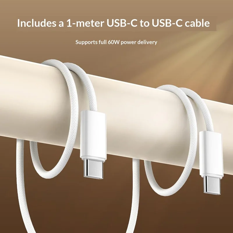 LDNIO Q20 60W USB-C Wall Charger Portable Fast Charging Adapter for Office Travel - EU Plug