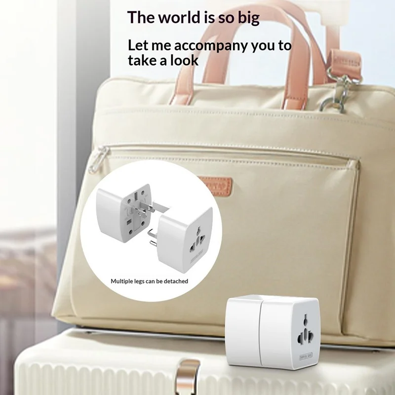 LDNIO Z4 Universal Travel Adapter 6A 250V 1500W Socket Adapter with Child Safety Gate - White