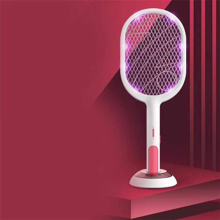 WP-09 Handheld Home Electric Fly Mosquito Swatter Racket Bug Racket Insects Killer Anti Mosquito Fly Trap - Weiß