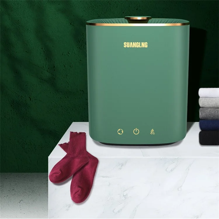 B18 Mini Lavadora Portátil Lavandería Dormitorio Automático Para Lavar La Máquina De Esterilización De Luz De Lavado De Lavado Para Lavar La Máquina De Calcetines - Verde