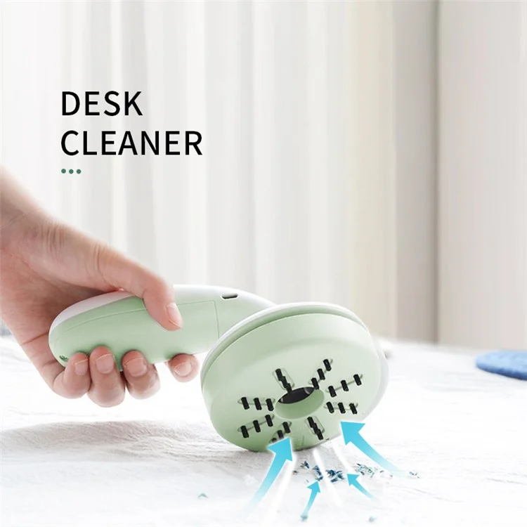 C500 1200mAh Mini USB Charging Handheld Desktop Vacuum Cleaner Portable Dust Collector Cleaning Tool - Blue