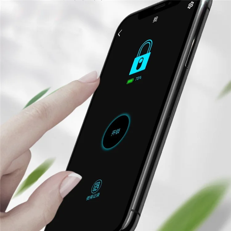 BOZZYS PL-M1L Fingerprint Padlock Bluetooth-compatible Lock USB Rechargeable IP65 Waterproof Electronic Lock