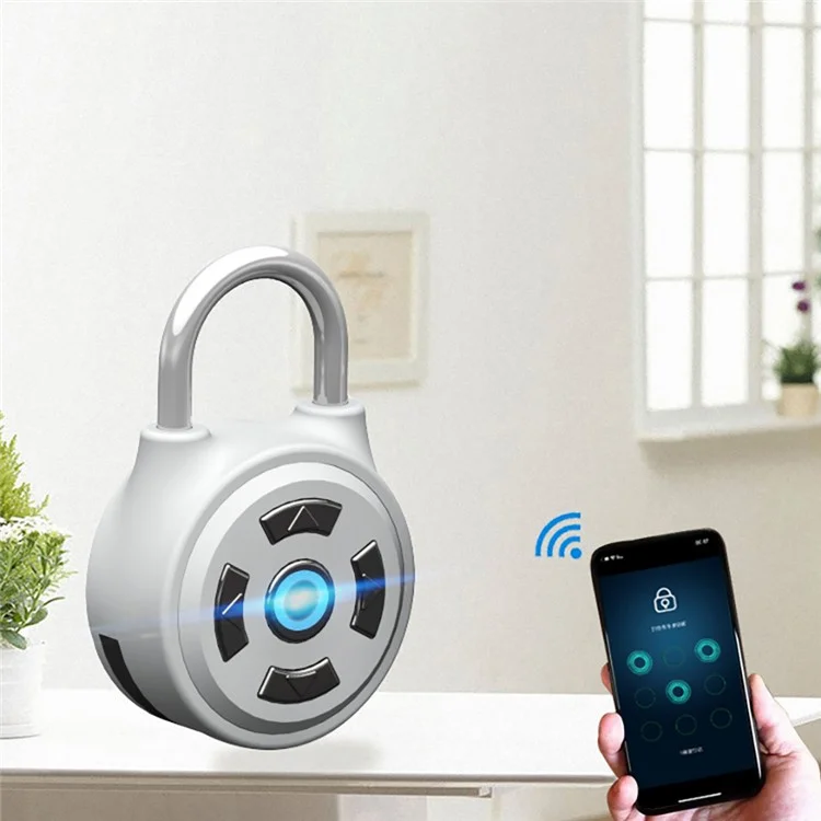 BOZZYS PL-M1L Fingerprint Padlock Bluetooth-compatible Lock USB Rechargeable IP65 Waterproof Electronic Lock