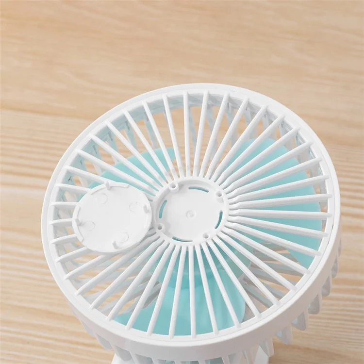F21 Portable Mini Fan 1200mAh Rechargeable USB Battery Desktop Fan with Magnetic Base Clip - Pink