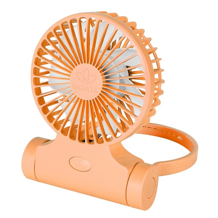 Small Cooling Fan Outdoor Portable Neck Fan with 3 Speeds for Travel Commute Picnic Office Sports - Orange