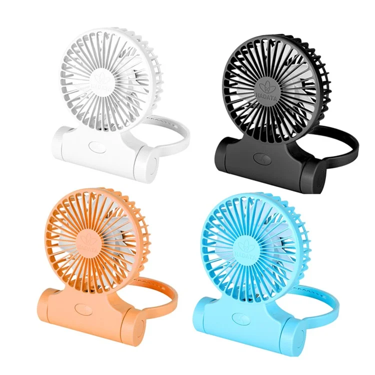 Small Cooling Fan Outdoor Portable Neck Fan with 3 Speeds for Travel Commute Picnic Office Sports - Orange