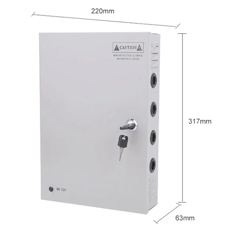 SOMPOM 12V 20A DC Disturtem Netzleitungsbox 18 Kanal CCTV -stromversorgungsbox Für Überwachungskamera -system -dvrs -ip -kameras CCTV -kameras