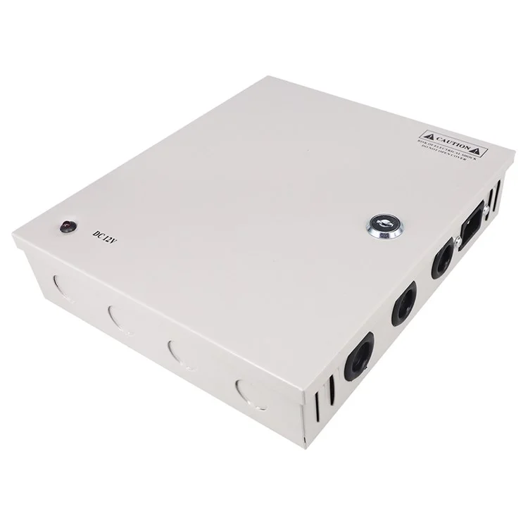 Sompom CCTV Alimentatore Canale 9CH Box Box 12V 10A Output di Alimentazione Distribuita