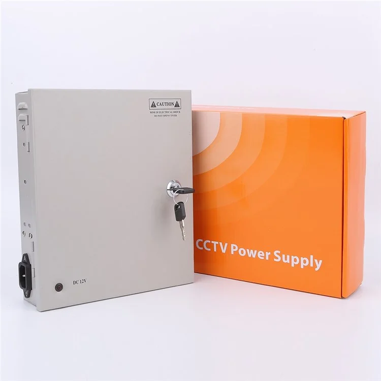 Sompom CCTV Alimentatore Canale 9CH Box Box 12V 10A Output di Alimentazione Distribuita