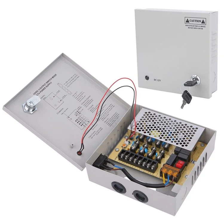 SOMPOM 4 Ports 4ch Output 5A 12V DC CCTV Distributed Netzteil Für Eine Überwachungskamera