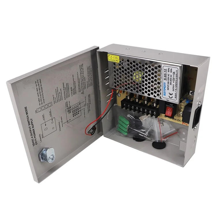 SOMPOM 4 Ports 4ch Output 5A 12V DC CCTV Distributed Netzteil Für Eine Überwachungskamera