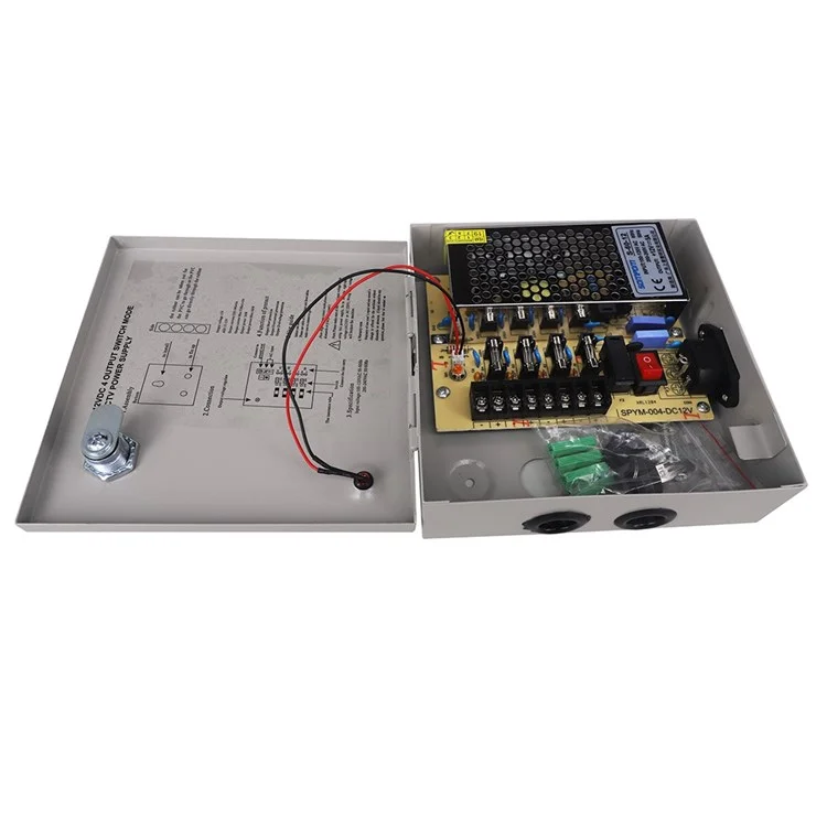 SOMPOM 4 Ports 4ch Output 5A 12V DC CCTV Distributed Netzteil Für Eine Überwachungskamera