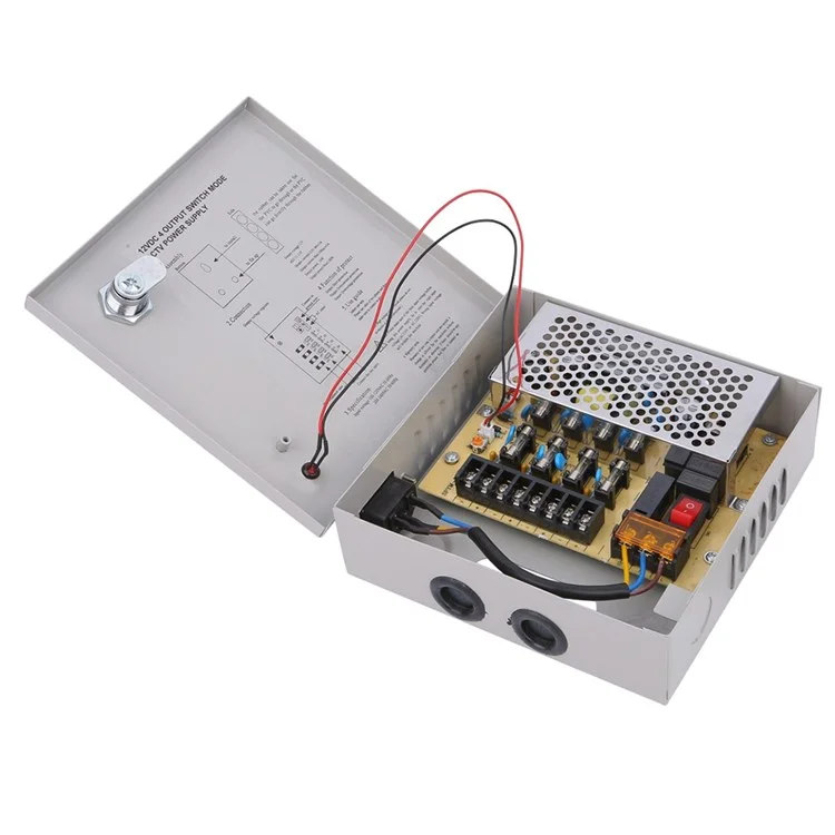 SOMPOM 4 Ports 4ch Output 5A 12V DC CCTV Distributed Netzteil Für Eine Überwachungskamera