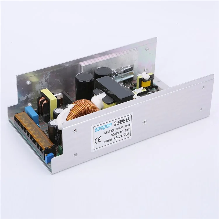 SOMPOM S-600-24 24V 25A 600W DC Voltage Transformer Power Switch LED Strip Driver Power Supply