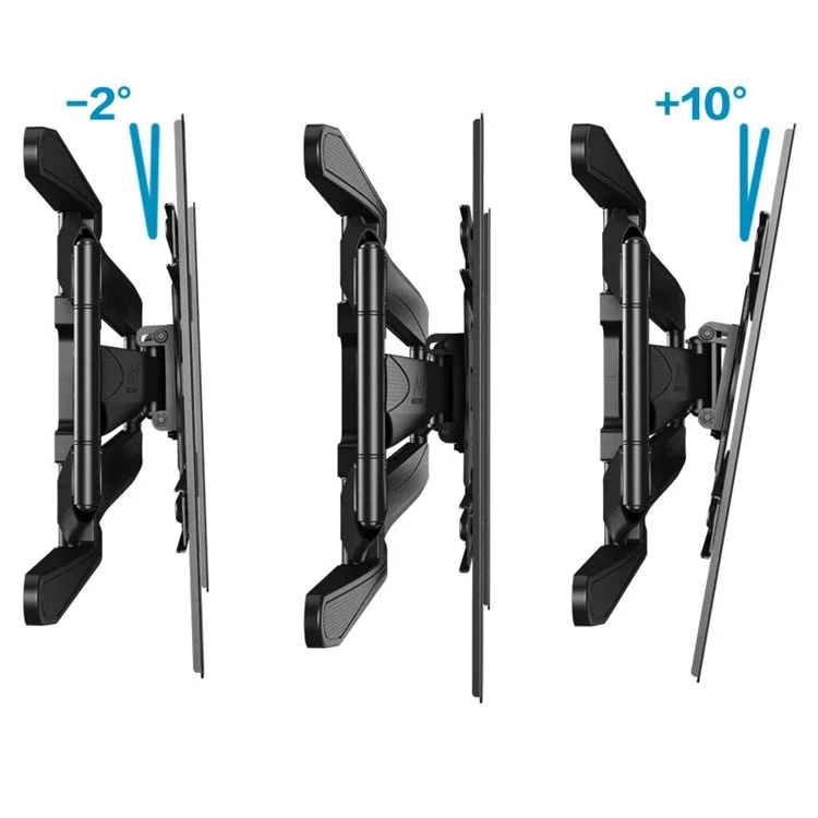 NORTH BAYOU P6 TV Wall Mount 45-75 Inch Full Motion LED LCD Screen Mount Max VESA 600x400mm, 45.5kg Bearing Weight