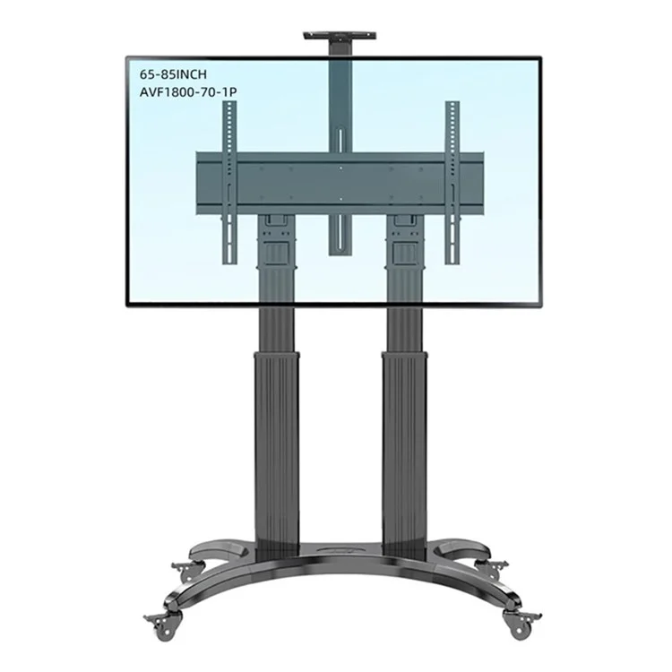 NORTH BAYOU AVF1800-70-1P Mobile TV Cart 65-85 Inch Free Lifting Aluminum Alloy TV Stand with Camera AV Shelf