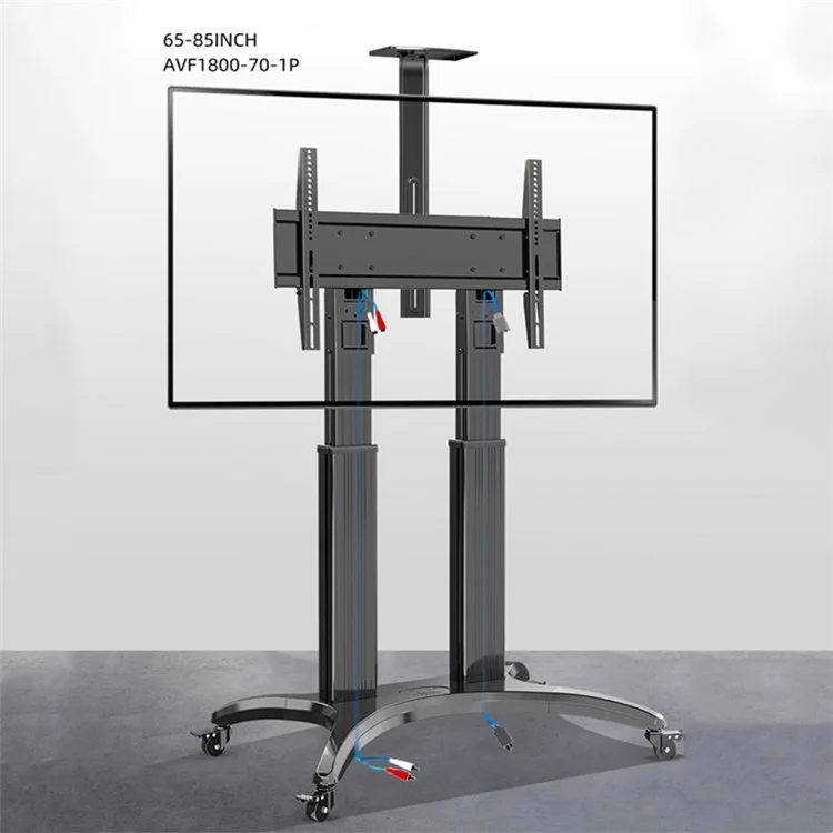 NORTH BAYOU AVF1800-70-1P Mobile TV Cart 65-85 Inch Free Lifting Aluminum Alloy TV Stand with Camera AV Shelf