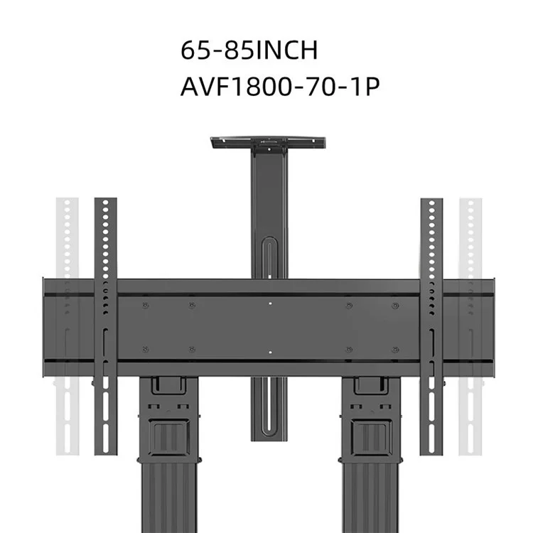 NORTH BAYOU AVF1800-70-1P Mobile TV Cart 65-85 Inch Free Lifting Aluminum Alloy TV Stand with Camera AV Shelf