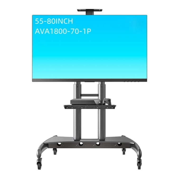 NORTH BAYOU AVA1800-70-1P Mobile TV-Wagen Rooling TV-Ständer mit Rädern für 55-80 Zoll Flachbildschirme