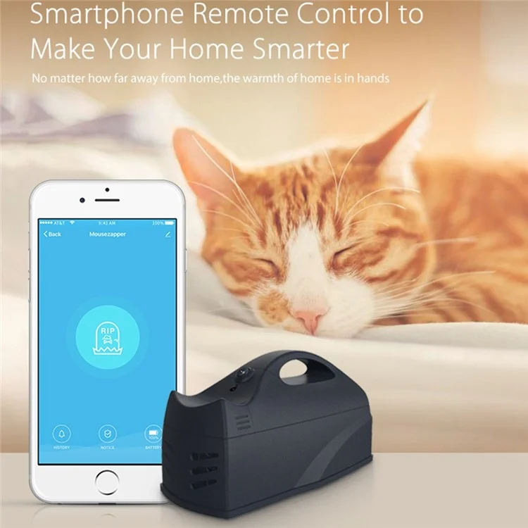 Neo NAS-MA01W WiFi Smart Wireless Rat Rat Zapper Electric Rodent Killer Mouse Trap Patcher Avec Des Dispositifs de Maison D'indicateur LED (sans Batterie)