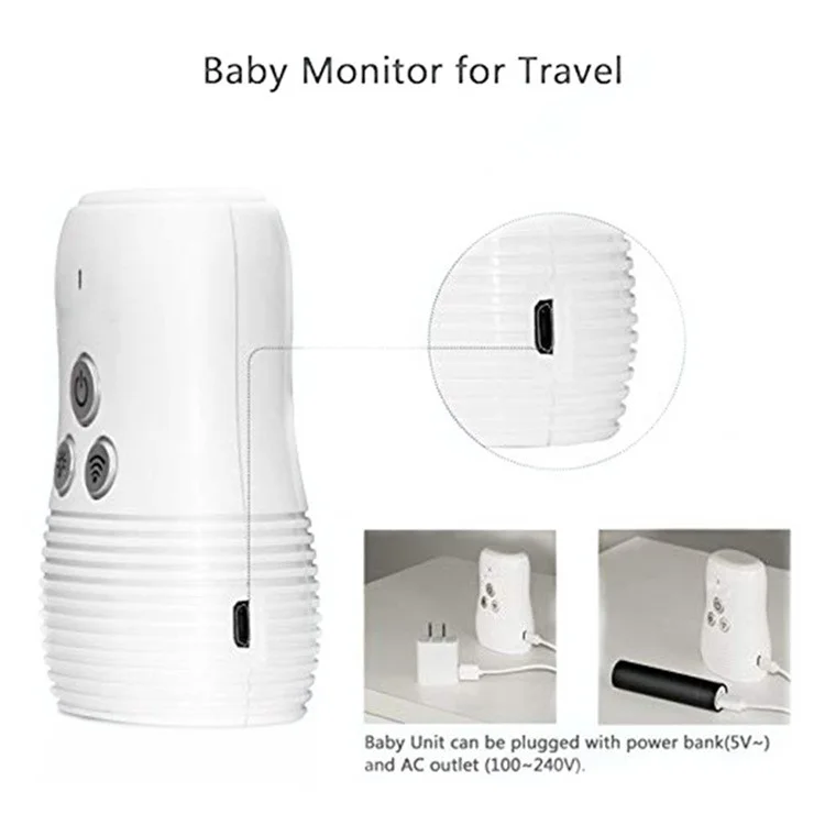 DBM-8 Light Night Wireless Two-way Audio Baby Monitor Talk Back Intercom Sound Alert for Infant - AU Plug