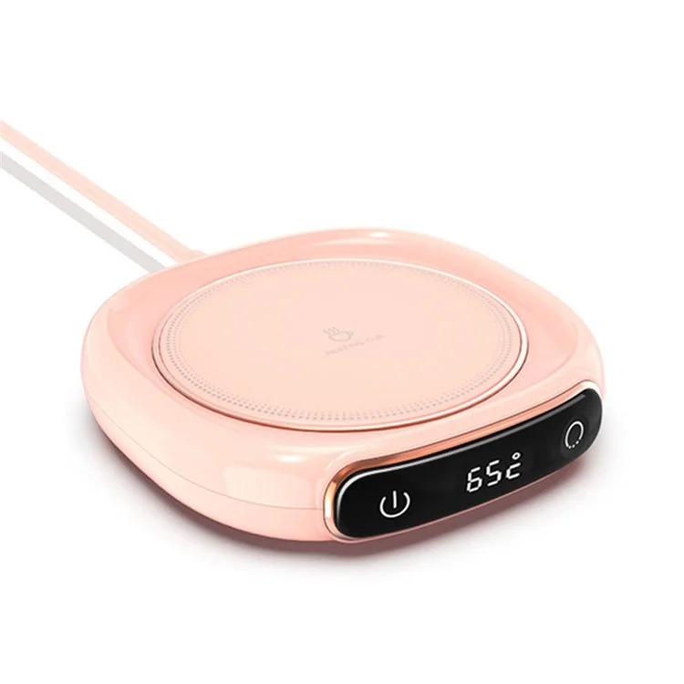 M316 Smart Coffee Mug Warmer Electric Cup Heating Plate for Tea, Water, Milk, Coffee - Pink