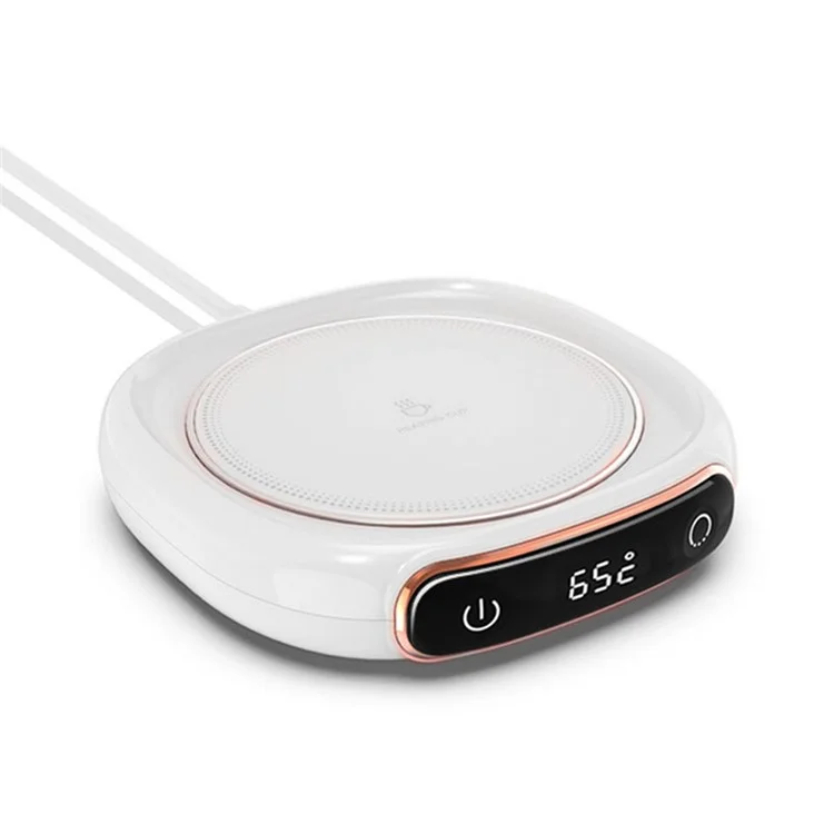 M316 Smart Coffee Mug Warmer Electric Cup Heating Plate for Tea, Water, Milk, Coffee - White