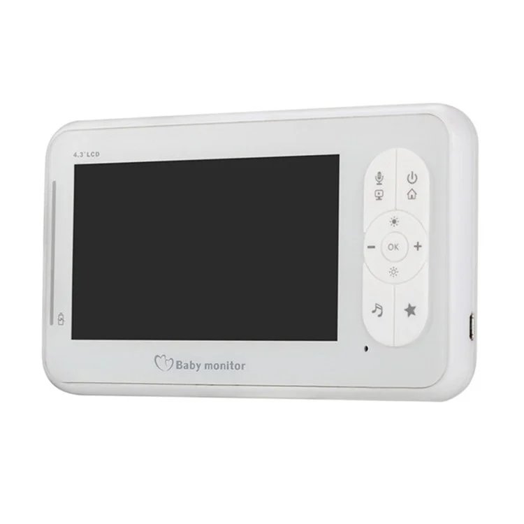 920M 4.3-inch Wireless Color Baby Monitor Video Baby Camera Temperature Monitor 2 Way Audio with VOX Function - UK Plug