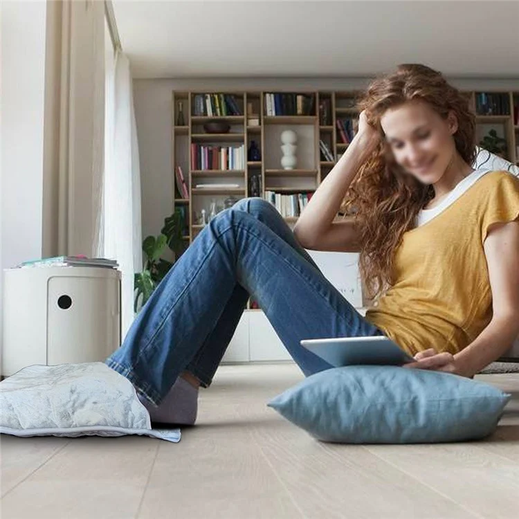 YF-FR004 Electric Foot Heating Pad Washable Hand Heater Fast Heating Feet Warmer with 6-Gear Temperature Adjustable, Smart Timing - Blackish Green / UK Plug / 240V