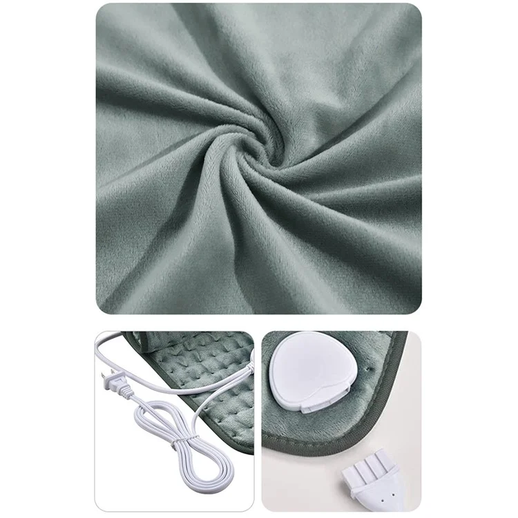 YF-FR004 Chauffage de Chauffage de Chauffage à Pied Électrique YF-FR004 Pied de Chauffage à Main Lavable Chauffage Rapide Pieds Chauffant Avec Température à 6 Gènes Réglable, Timing Intelligent - Gris Argenté / Bouche Britannique / 240 v