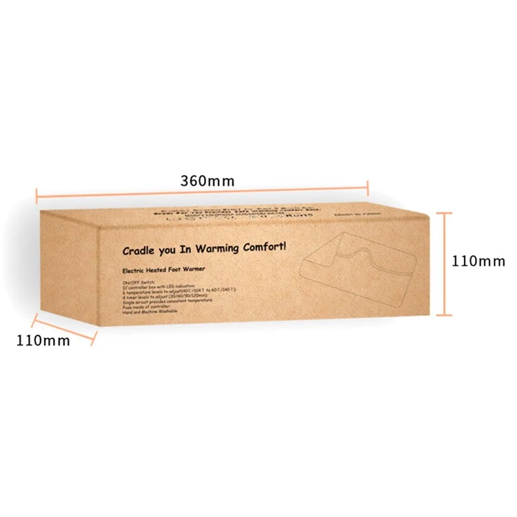 YF-FR004 Chauffage de Chauffage de Chauffage à Pied Électrique YF-FR004 Pied de Chauffage à Main Lavable Chauffage Rapide Pieds Chauffant Avec Température à 6 Gènes Réglable, Timing Intelligent - Gris Argenté / Bouche Britannique / 240 v