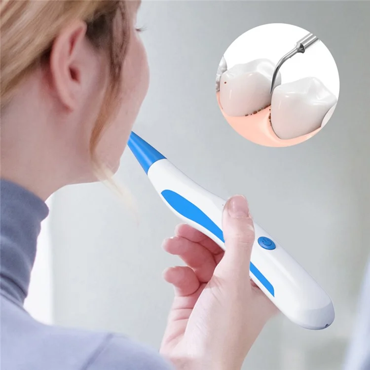 YJK099 Remover de Placa de de Dentes Bpa Remover de Dentes Elétrico Kit de Cullomento de Cullomento de Cullome - Azul