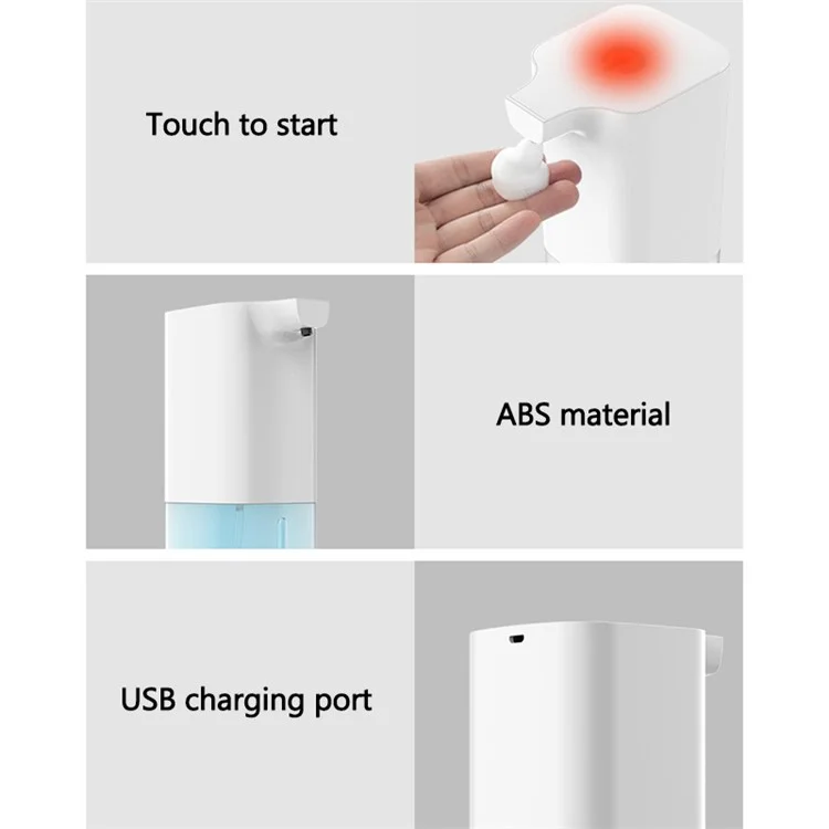 Smart Infrared Sensing Soap Foam Dispenser Automatic Hand Sanitizer Soap Dispenser with 1 Piece Blue Effervescent Tablet