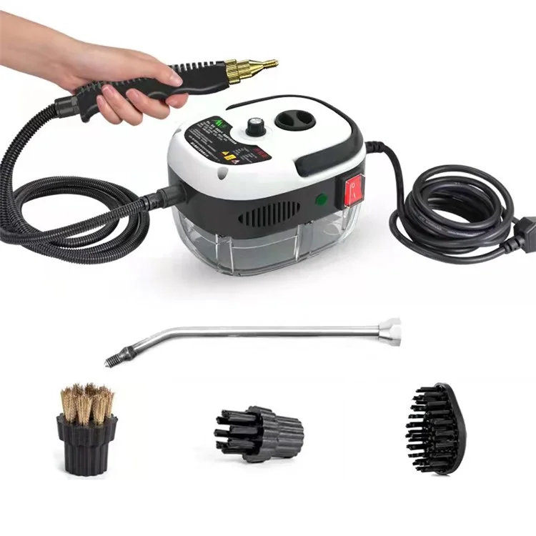 Pulitore a Vapore Elettrico ad Alta Temperatura 2500W per Casa, Cucina, Condizionatore d'Aria - Bianco / Spina Europea