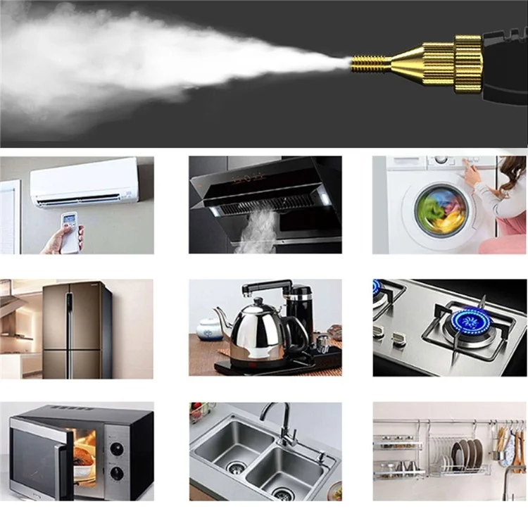 2500W High Temperature Electric Steam Cleaner Home Kitchen Air Conditioner Appliances Cleaning Steamer - Red / EU Plug