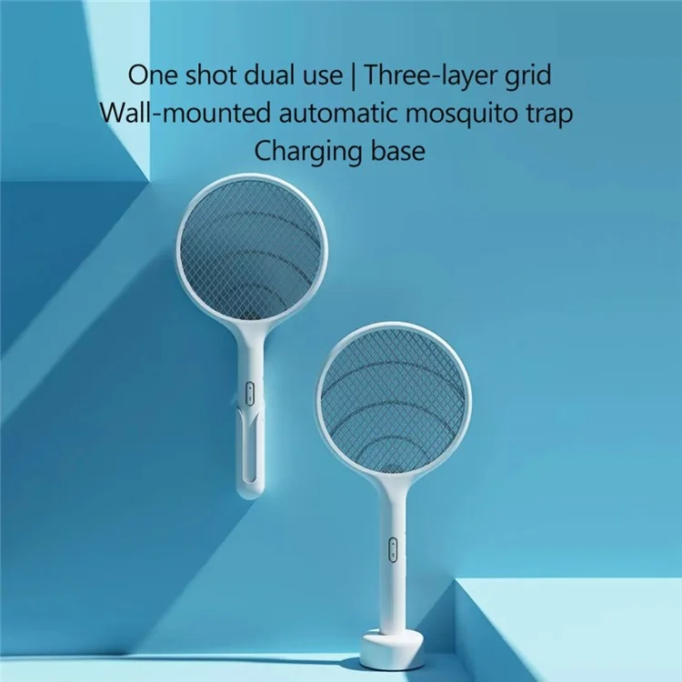 XIAOMIYOUPIN QUALITELL Mosquito Swatter Dual Mosquito Attracting Electronic Mosquito Swatter, E1 Basic Version