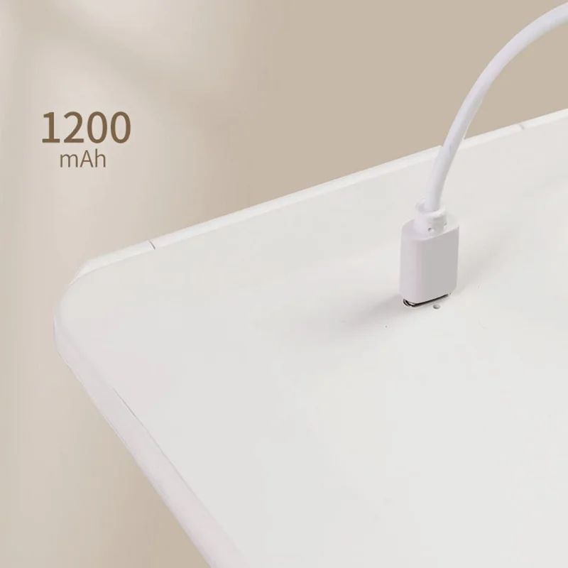 Portable Folding Mirror 3 Colors LED Mirror for Dressing Table Dimmable Cosmetic Mirror - Pink