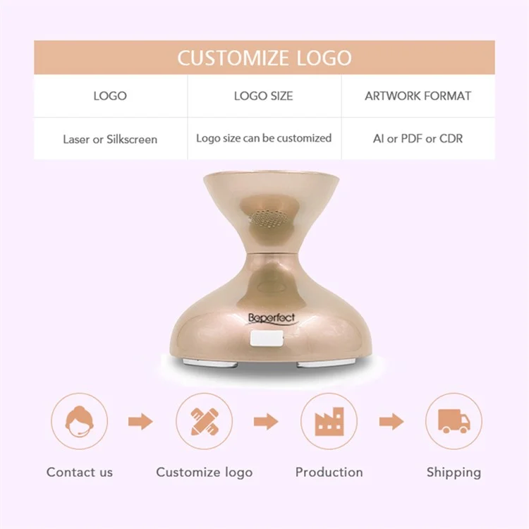 BP-1806 3D RF Ultrasonic Body Slimming Device Portable Electric Massager con CV Fat Reduction, LED Lights Therapy - Champagne Gold