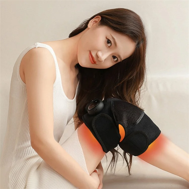 KS-6916 Electric Knee Massager 5-Gear Hot Compress Pain Relieve Knee / Elbow / Shoulder Physiotherapy Instrument - Grey
