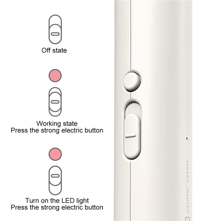 SOTHING Mini elektrischer Mückenkiller USB wiederaufladbar Handheld Fliegenklatsche mit LED-Beleuchtung - Weiß