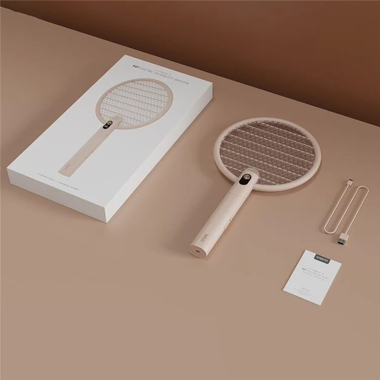 SOTHING Raquete Elétrica Dobrável Mata Moscas Mata Mosquitos USB Recarregável - Display Digital