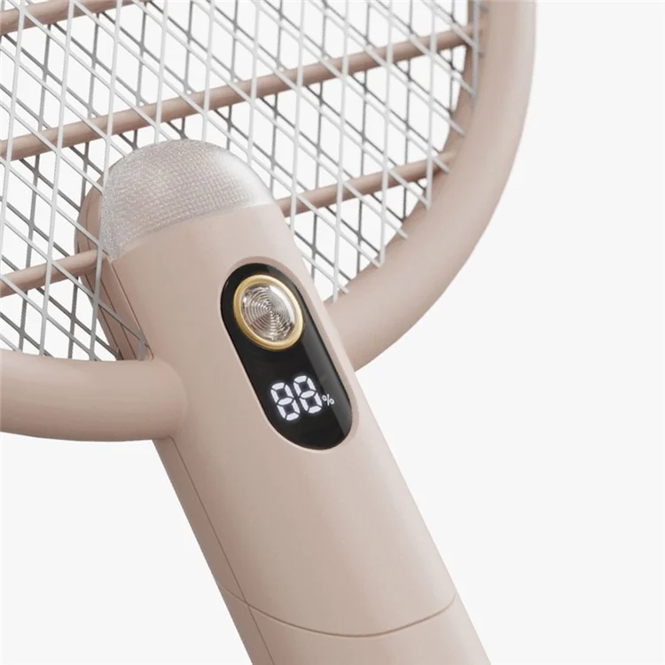 SOTHING Raquete Elétrica Dobrável Mata Moscas Mata Mosquitos USB Recarregável - Display Digital