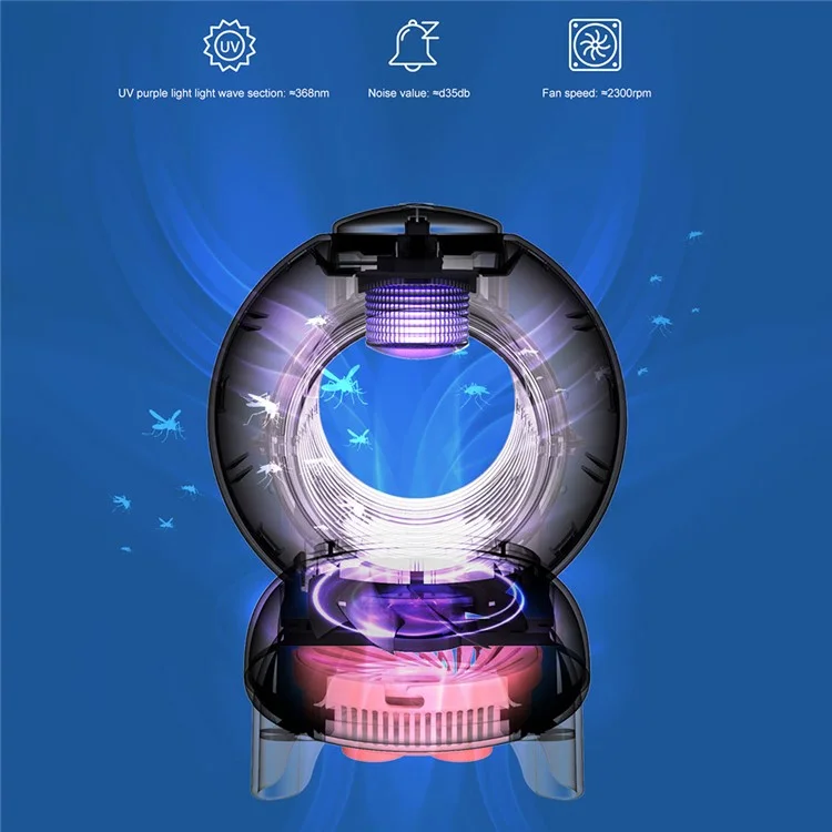 SOTHING Rocket Tueur de Moustiques USB Silencieux Répulsif Insecticide Anti-Moustiques pour la Maison et le Bureau, Prise UE